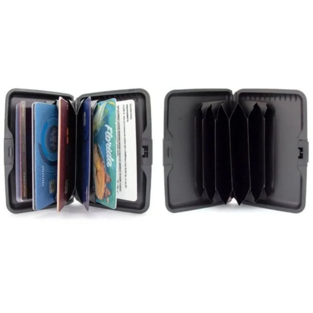 NEW 3-PACK ANTI-RFID THEFT SECURE HARD WALLET LOT